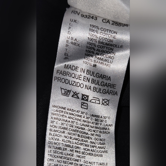 Diesel Black Graphic Tee with White Text Size Large - Picture 5 of 8